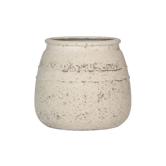 Pottery Pots Hestia, kriedovo biela, viac veľkostí - Potterypots Rozměry: S: ⌀ 32 x 28 cm