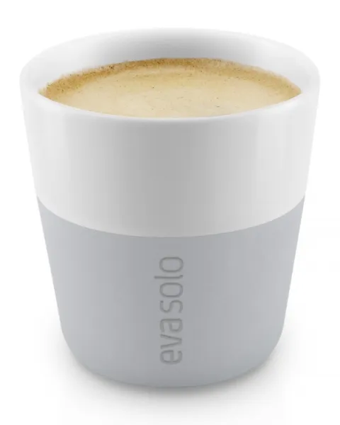 Hrnčeky na espresso sivé 80ml, set 2ks, eva solo