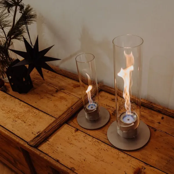 Stolný krb / lampáš so špirálovým ohňom SPIN 900, zlatá - Höfats