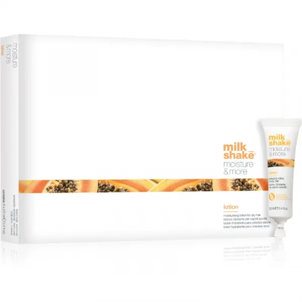 milk_shake® Moisture & More Lotion hydratačné mlieko pre suché vlasy 6x12 ml