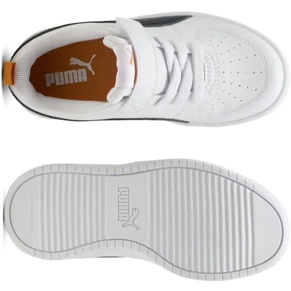 Puma RICKIE AC+PS Detská voľnočasová obuv, biela, veľkosť 32