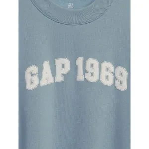 Svetlomodrá detská mikina s nápisom GAP 1969