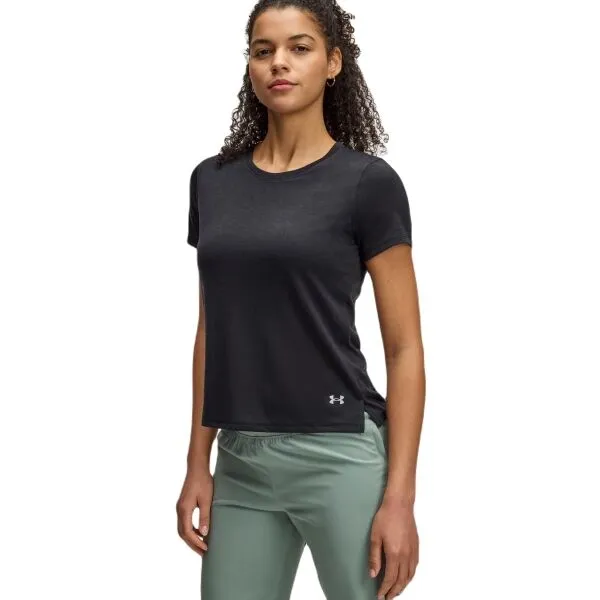 Under Armour LAUNCH CAMO Dámske tričko, čierna, veľkosť