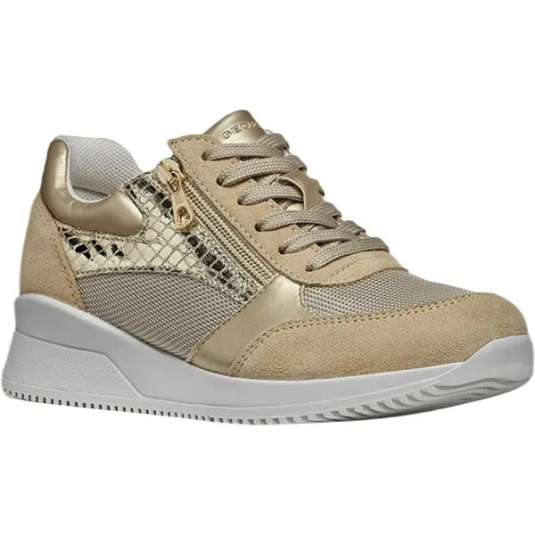 Beige Women's Geox Haleney Sneakers - Women's
