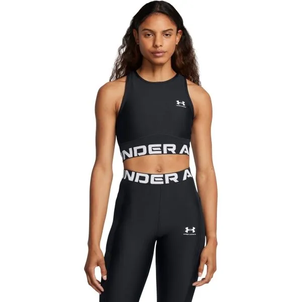 Under Armour HEATGEAR RIB Dámske tielko, čierna, veľkosť M