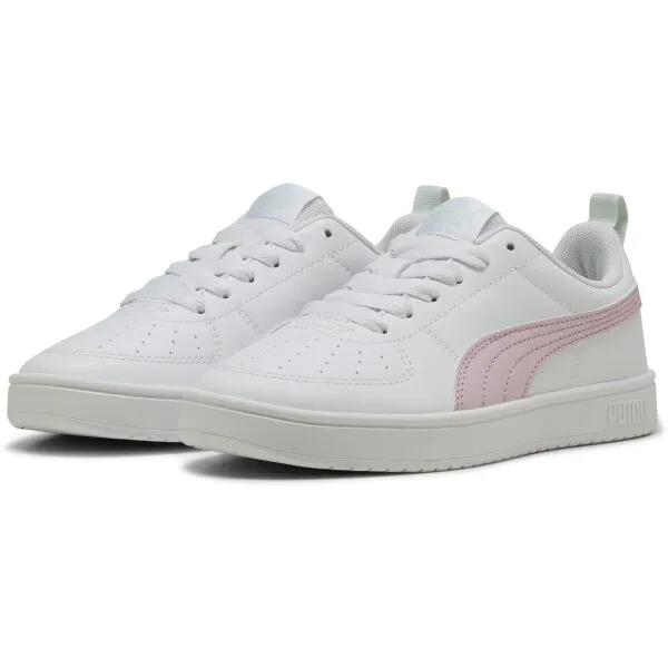 Puma RICKIE JR Detská obuv na voľný čas, biela, veľkosť 39