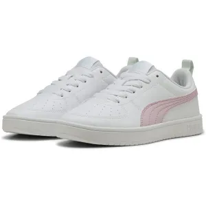 Puma RICKIE JR Detská obuv na voľný čas, biela, veľkosť 39