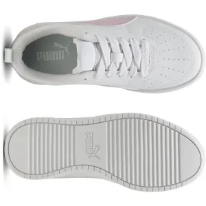 Puma RICKIE JR Detská obuv na voľný čas, biela, veľkosť 39