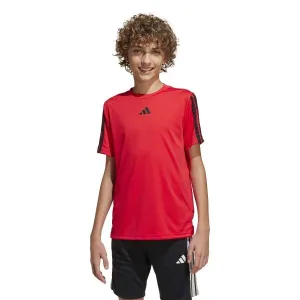 adidas JERSEY ESSENTIALS LOGO KIDS Detské tréningové tričko, červená, veľkosť