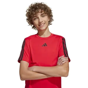 adidas JERSEY ESSENTIALS LOGO KIDS Detské tréningové tričko, červená, veľkosť