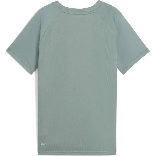 Puma ACTIVE SPORTS POLY CAT TEE B Chlapčenské tričko, zelená, veľkosť