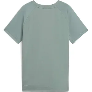 Puma ACTIVE SPORTS POLY CAT TEE B Chlapčenské tričko, zelená, veľkosť