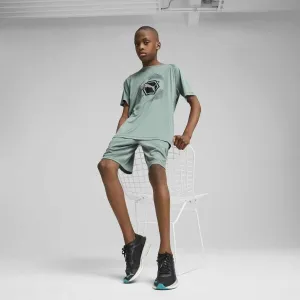 Puma ACTIVE SPORTS POLY CAT TEE B Chlapčenské tričko, zelená, veľkosť