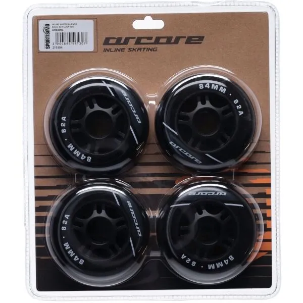Arcore INLINE WHEELS 4PACK 84-82A Inline kolieska, čierna, veľkosť