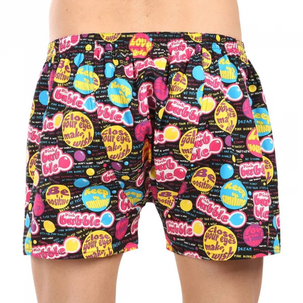 Pánske trenky Styx art klasická guma Pink Bubble (A1857) M, trenírky