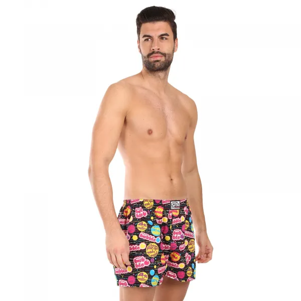 Pánske trenky Styx art klasická guma Pink Bubble (A1857) M, trenírky