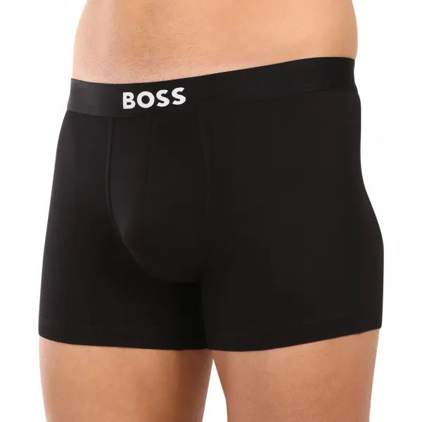 3PACK pánske boxerky BOSS čierné (50544272 001) L, trenky