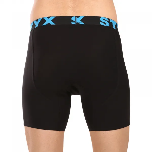 5PACK pánske boxerky Styx long športová guma čierné (5UN9601) M, trenky