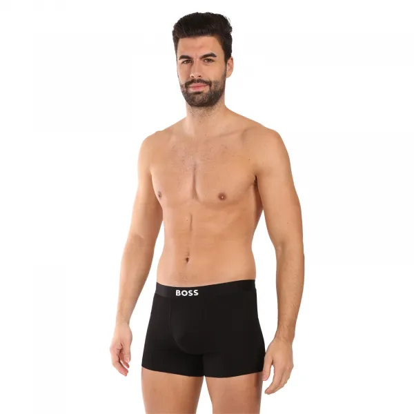 3PACK pánske boxerky BOSS čierné (50544272 001) L, trenky