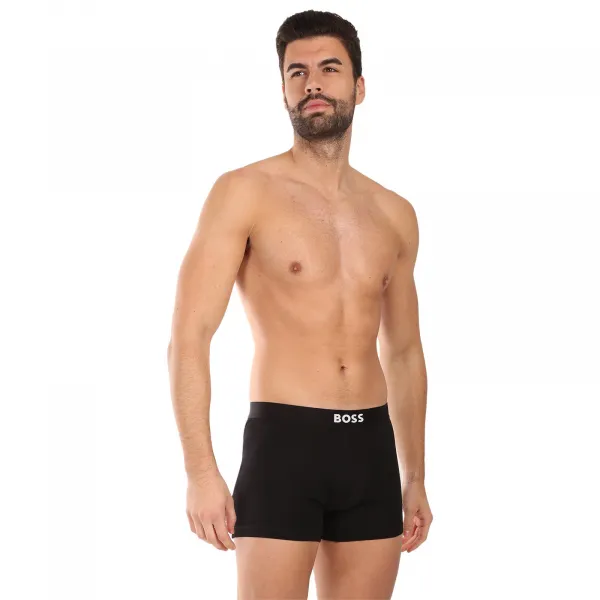 3PACK pánske boxerky BOSS čierné (50544272 001) L, trenky