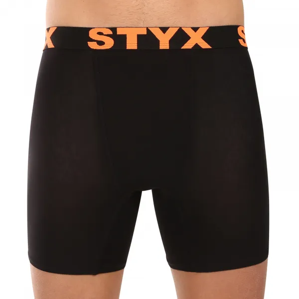 5PACK pánske boxerky Styx long športová guma čierné (5UN9602) M, trenky