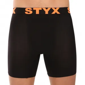 5PACK pánske boxerky Styx long športová guma čierné (5UN9602) M, trenky