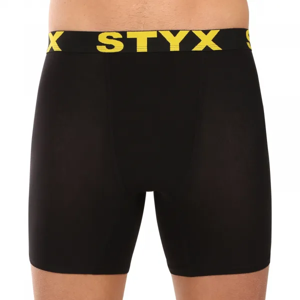 5PACK pánske boxerky Styx long športová guma čierné (5UN9601) M, trenky