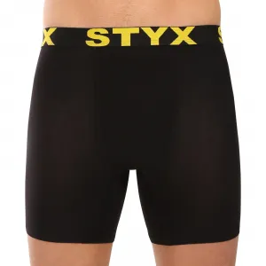 5PACK pánske boxerky Styx long športová guma čierné (5UN9601) M, trenky