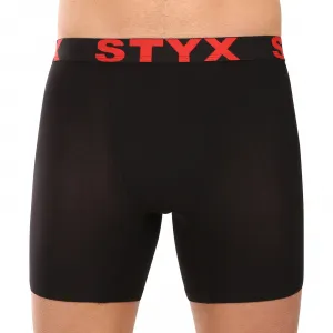 5PACK pánske boxerky Styx long športová guma čierné (5UN9601) M, trenky