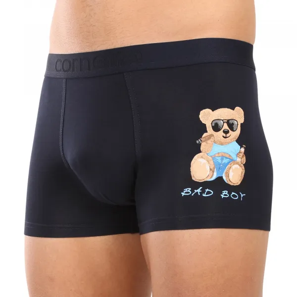 Pánske boxerky Cornette Tattoo modré (280/246) L, trenky
