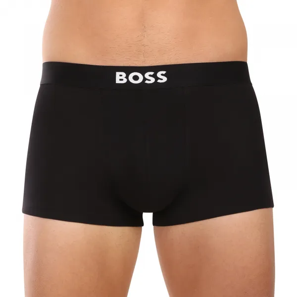 3PACK pánske boxerky BOSS čierné (50544263 001) M, trenky