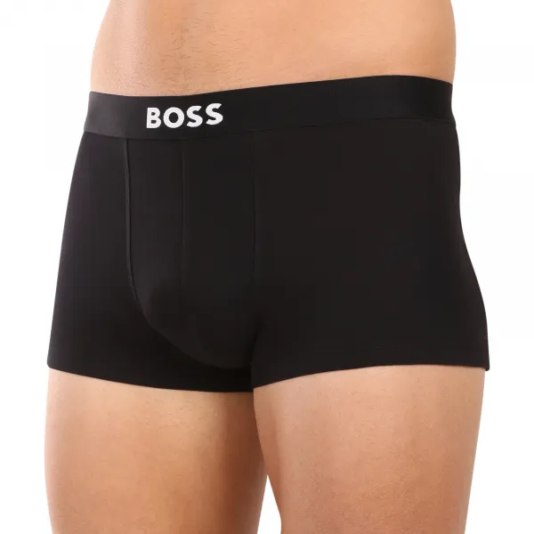3PACK pánske boxerky BOSS čierné (50544263 001) M, trenky