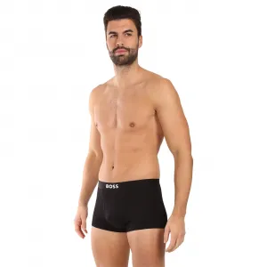 3PACK pánske boxerky BOSS čierné (50544263 001) M, trenky