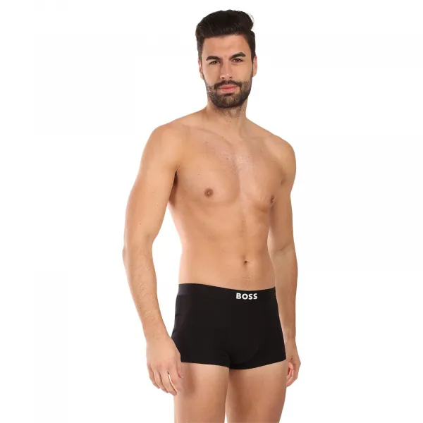 3PACK pánske boxerky BOSS čierné (50544263 001) M, trenky