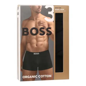 3PACK pánske boxerky BOSS čierné (50544263 001) M, trenky