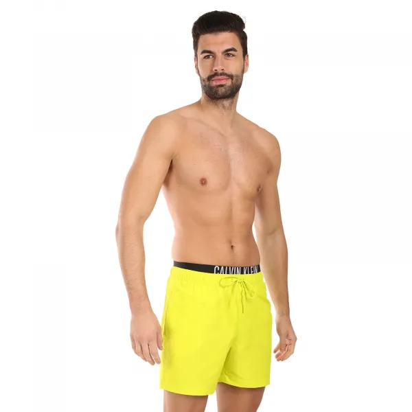 Pánske plavky Calvin Klein žlté (KM0KM01093-LRF) M