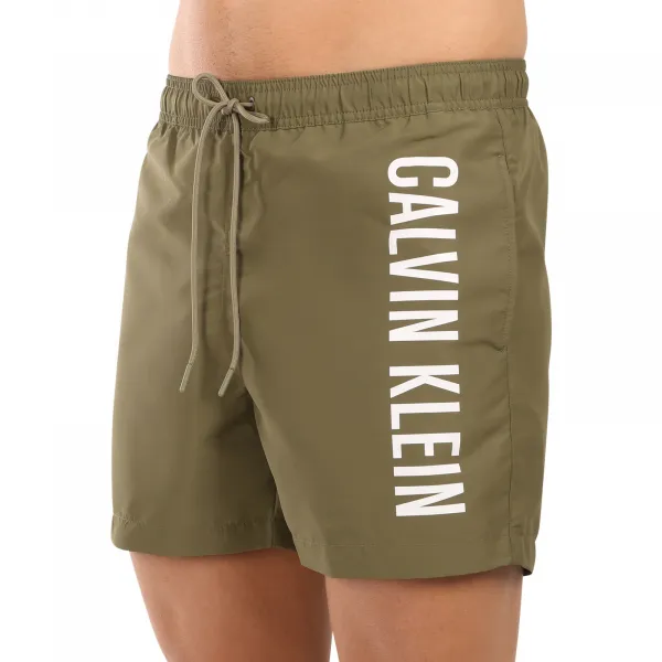 Pánske plavky Calvin Klein zelené (KM0KM01092-LB6) M