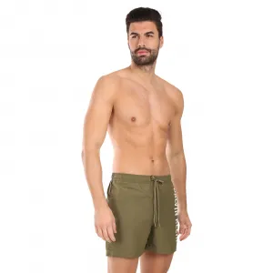 Pánske plavky Calvin Klein zelené (KM0KM01092-LB6) M