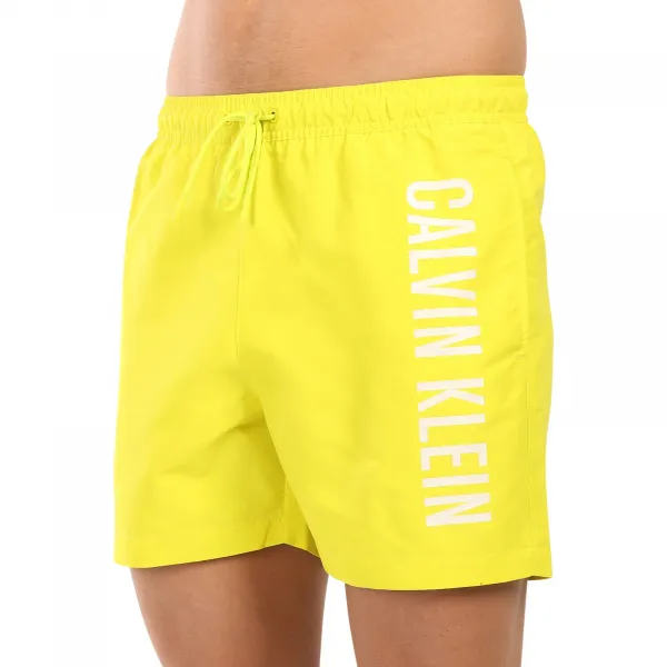 Pánske plavky Calvin Klein žlté (KM0KM01092-LRF) M