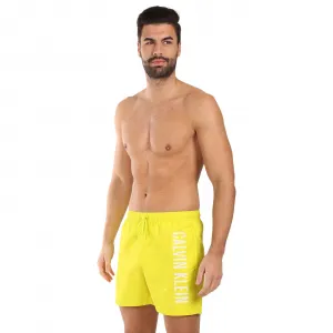 Pánske plavky Calvin Klein žlté (KM0KM01092-LRF) M