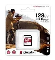 Kingston 128GB Canvas React Plus SDXC UHS-II 300R/260W U3 V90 pre Full HD/4K/8K