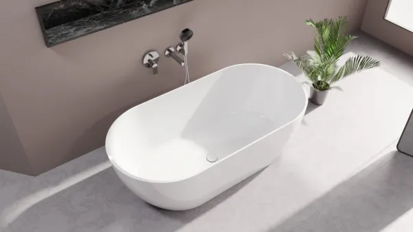 POLYSAN - REDUTA voľne stojaca vaňa liaty mramor 171x81x46cm, biela 72842