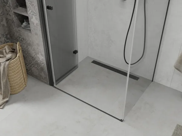 MEXEN/S - LIMA sprchovací kút 70x100, transparent, čierna 856-070-100-70-00