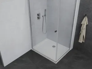 MEXEN/S - Pretória sprchovací kút 70x110, transparent, chróm + sprchová vanička vrátane sifónu 852-070-110-01-00-4010