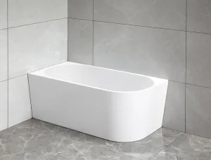 AQUALINE - TIBERA L rohová stojaca vaňa 140x70cm, biela E1066