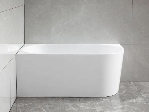 AQUALINE - TIBERA L rohová stojaca vaňa 140x70cm, biela E1066