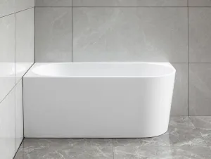 AQUALINE - TIBERA L rohová stojaca vaňa 140x70cm, biela E1066