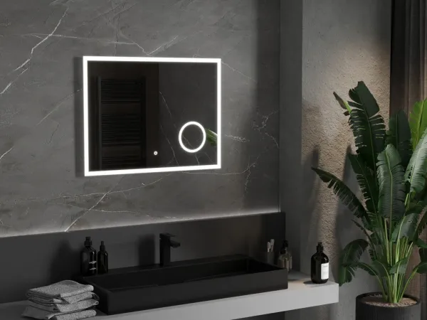 MEXEN - Kala zrkadlo s osvetlením 80 x 60, LED 6000K, 9820-080-060-611-00