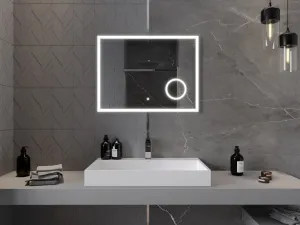 MEXEN - Kala zrkadlo s osvetlením 80 x 60, LED 6000K, 9820-080-060-611-00