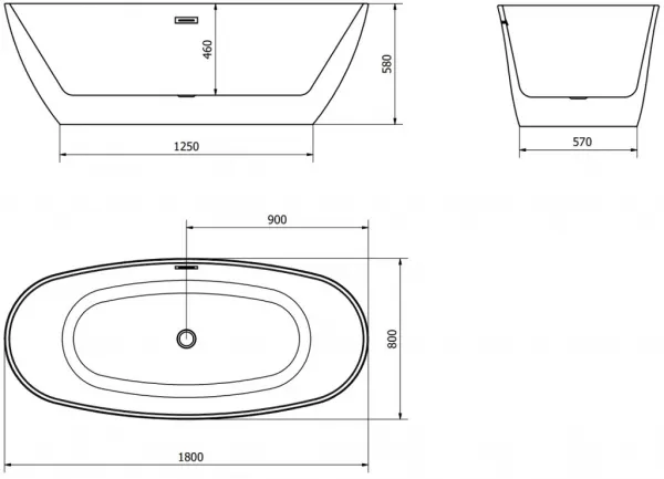 Mexen Eris, 180 x 80 cm 53441808075-01